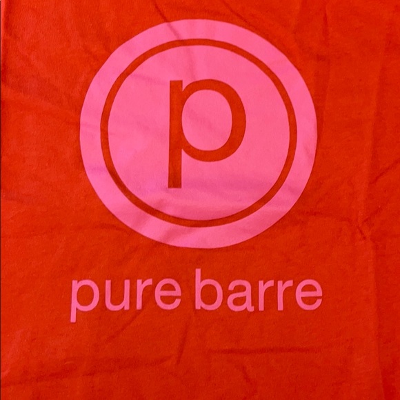 Pure Barre Relaxed Tee Poppy Color - Picture 2 of 3